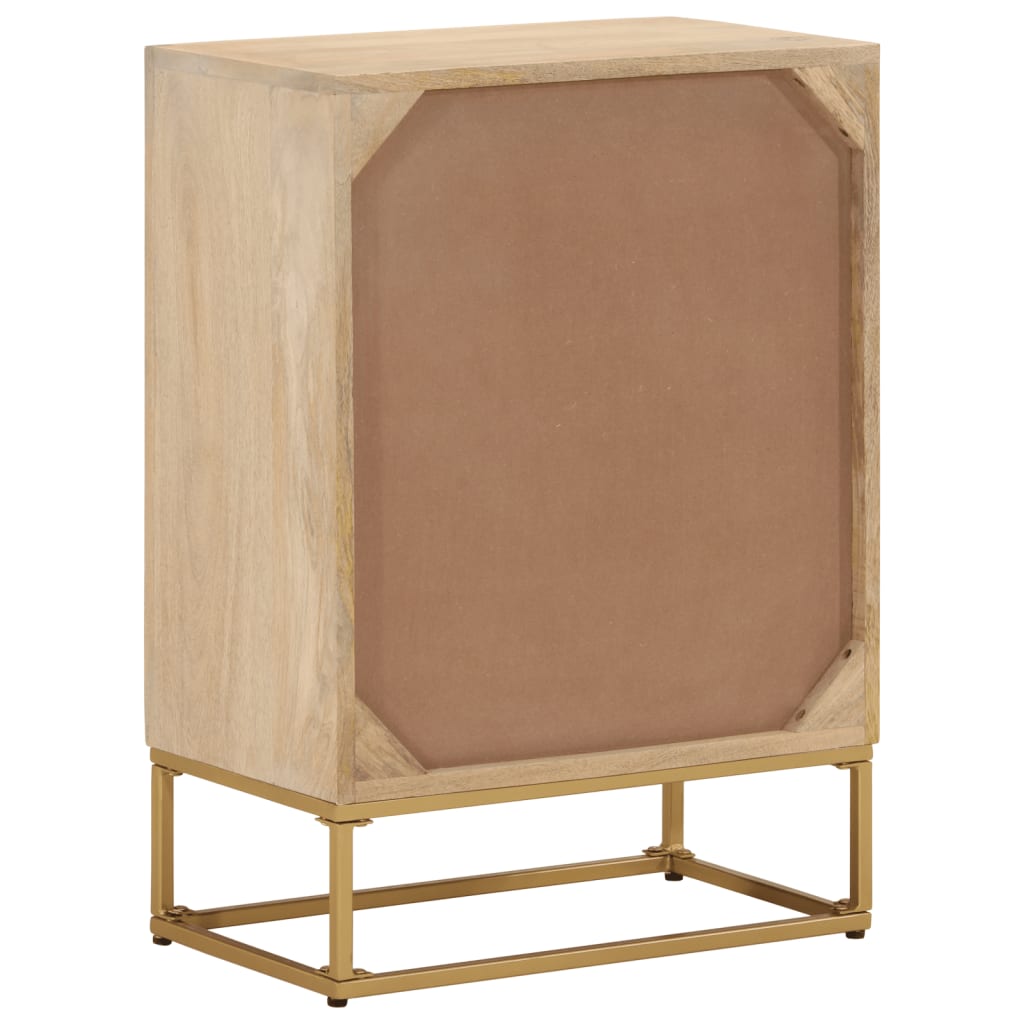 kommode 55x30x76 cm massivt mangotræ og jern