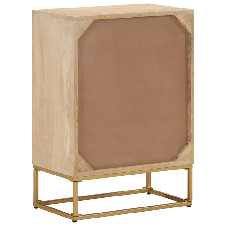 kommode 55x30x76 cm massivt mangotræ og jern
