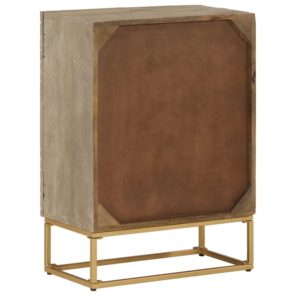 skænk 55x30x76 cm massivt mangotræ og jern