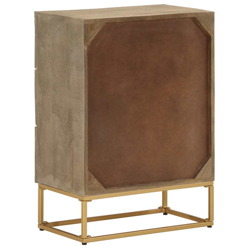 kommode 55x30x76 cm massivt mangotræ og jern