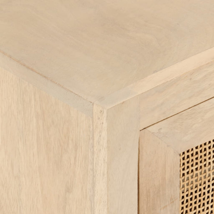 tv-bord 110x30x40 cm massivt mangotræ og jern