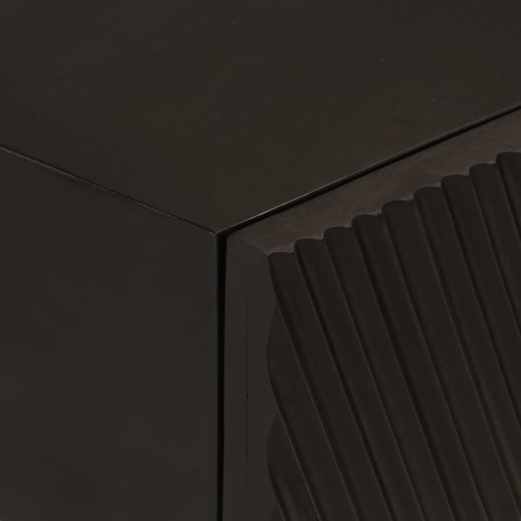 konsolbord 90x30x76 cm massivt mangotræ og jern sort
