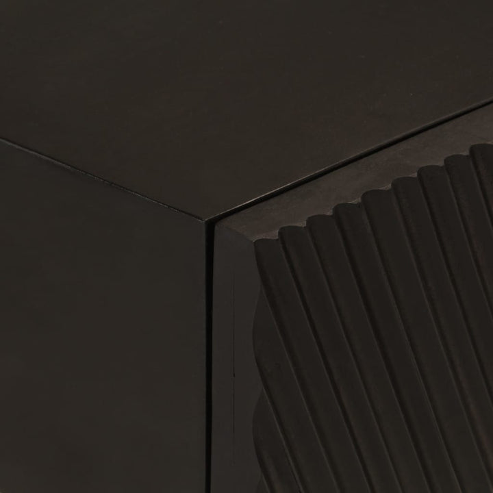 konsolbord 90x30x76 cm massivt mangotræ og jern sort