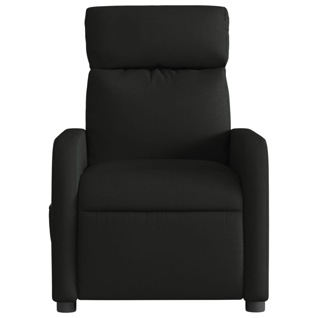 eldrevet massagestol stof sort