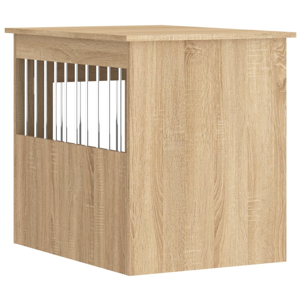 hundebur 55x75x65 cm konstrueret træ sonoma-eg