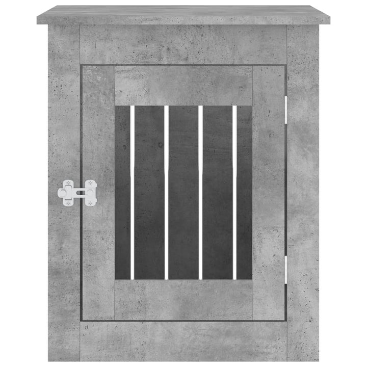 hundebur 55x75x65 cm konstrueret træ betongrå