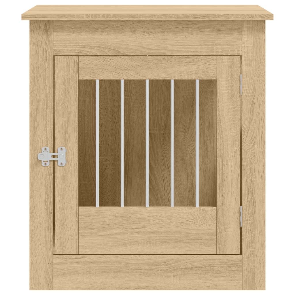 hundebur 64,5x80x71 cm konstrueret træ sonoma-eg