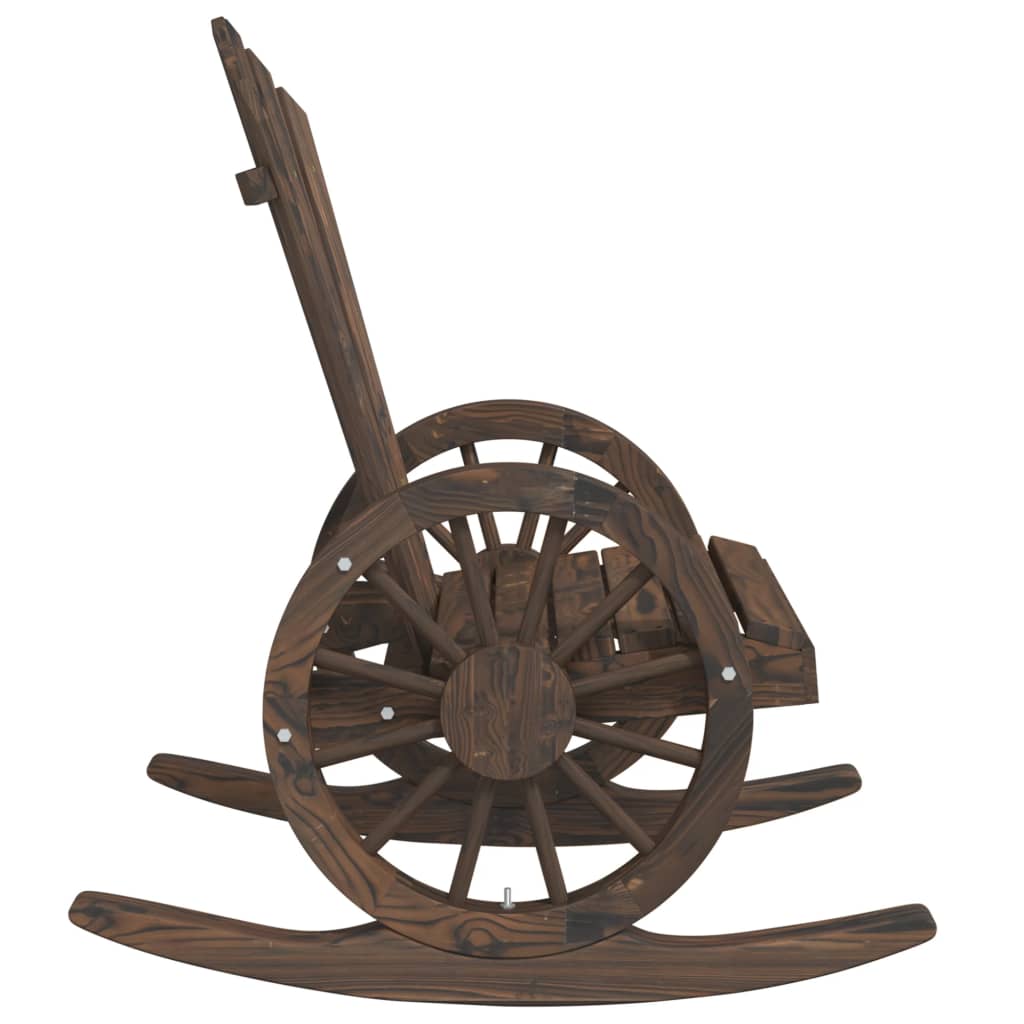 Adirondack-gyngestole 2 stk. massivt grantræ