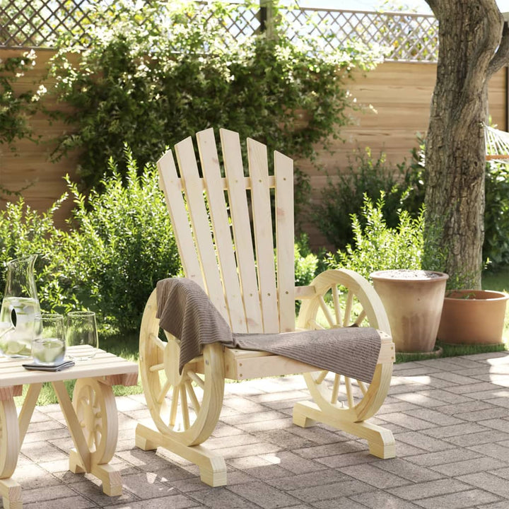 Adirondack-havestol massivt grantræ