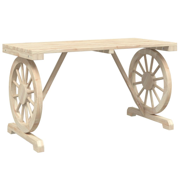 havebord 115x55x65 cm massivt grantræ