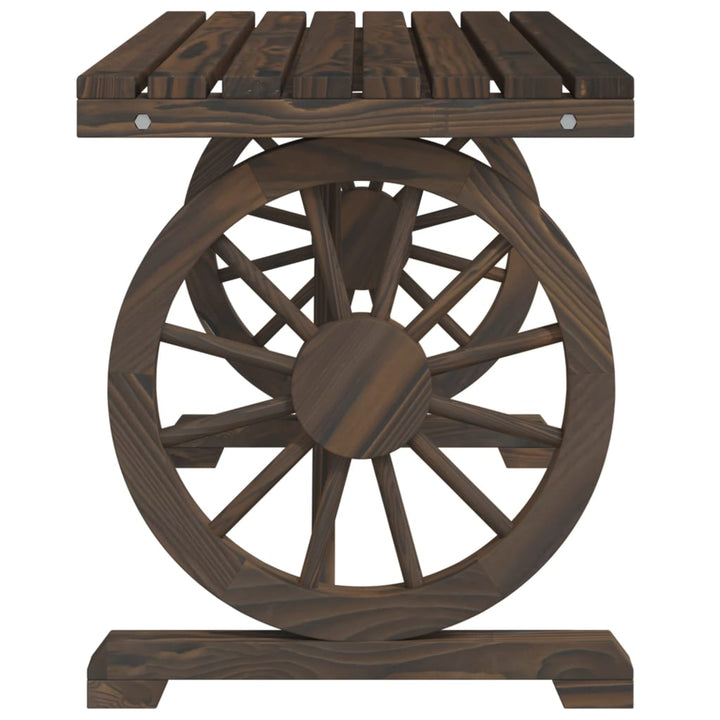 havebord 115x55x65 cm massivt grantræ