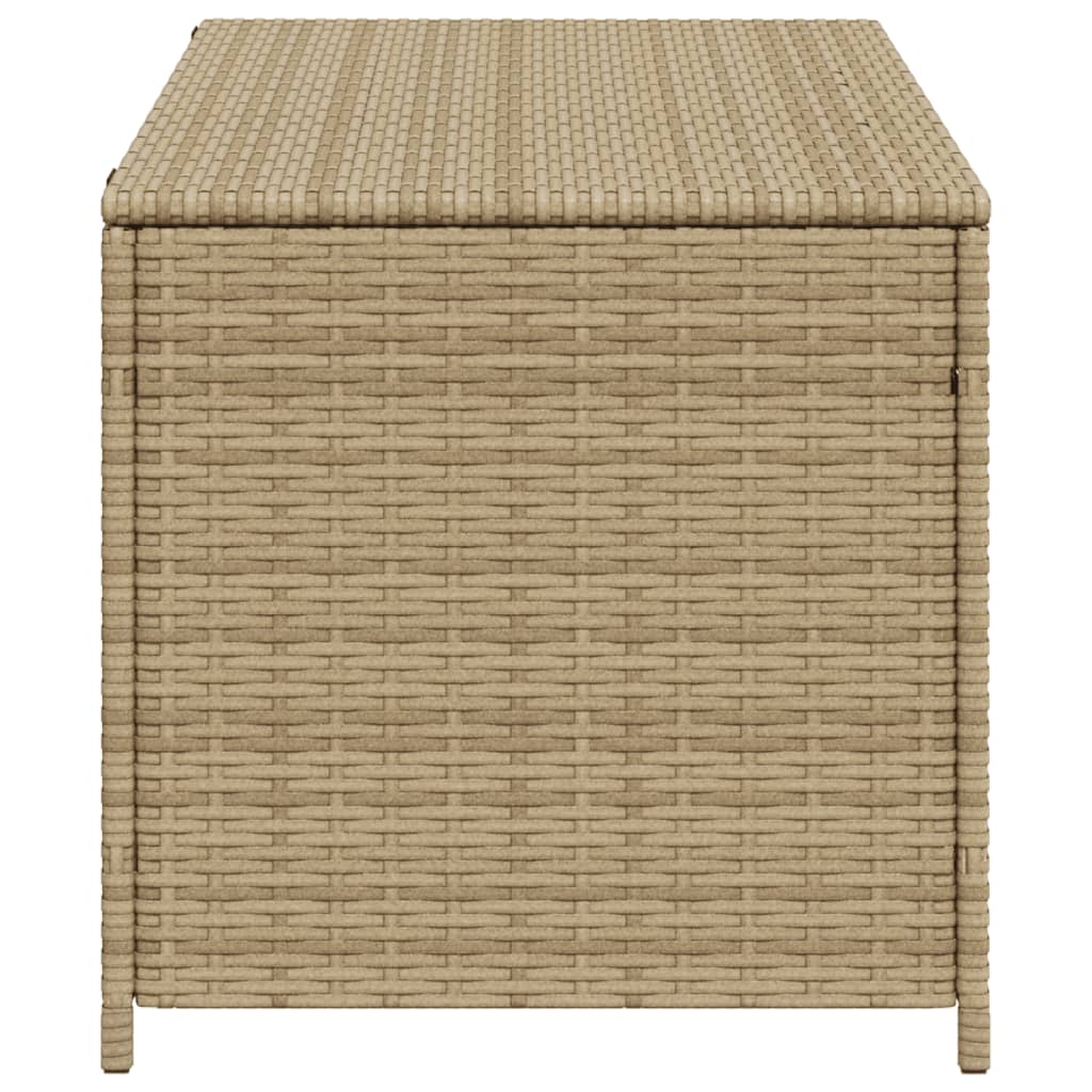 opbevaringsboks til haven 190 l polyrattan beige