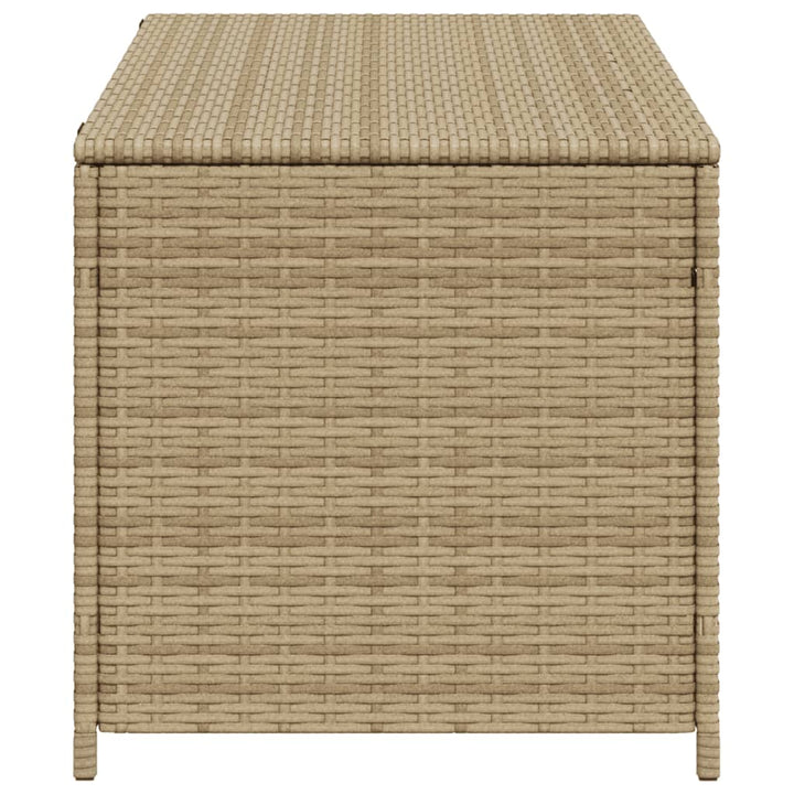 opbevaringsboks til haven 190 l polyrattan beige