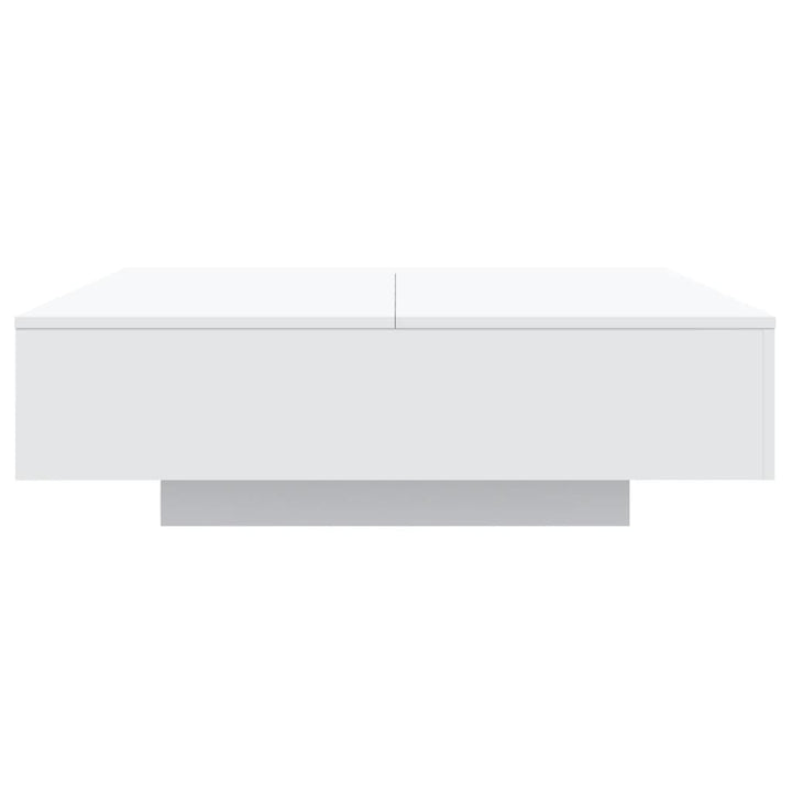 sofabord 100x100x31 cm konstrueret træ hvid