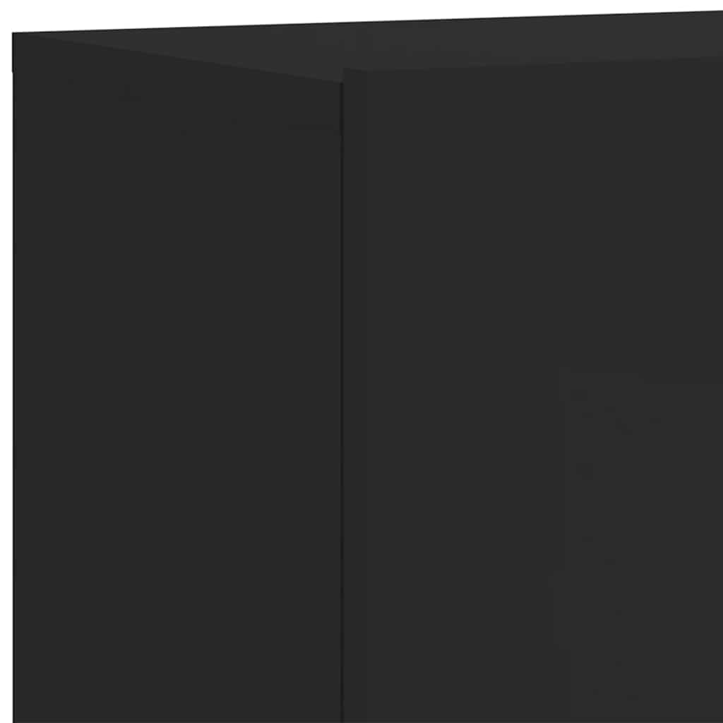 væghængte tv-borde 2 stk. 80x30x41 cm sort