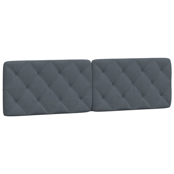 gavlpude 180 cm velour mørkegrå