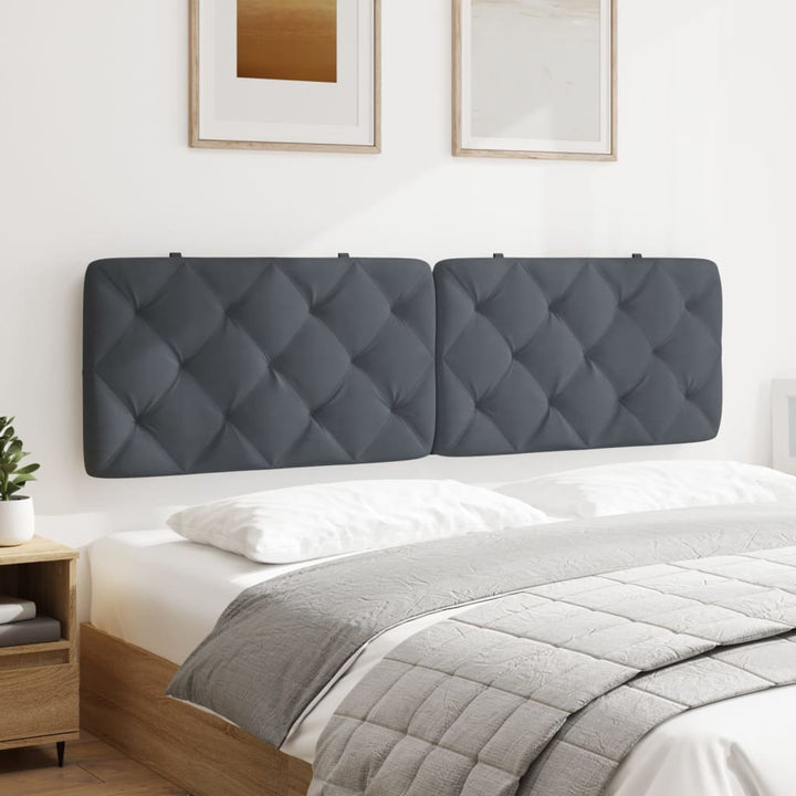 gavlpude 180 cm velour mørkegrå