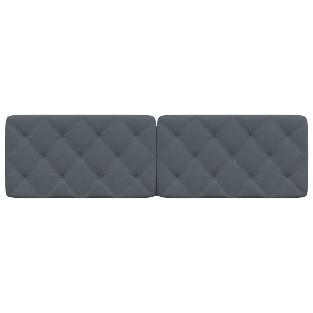 gavlpude 180 cm velour mørkegrå