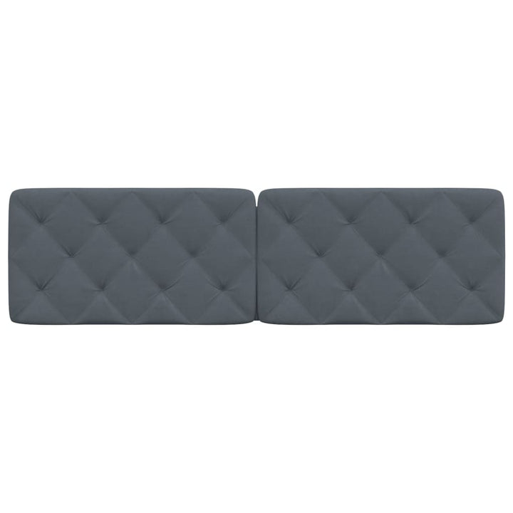 gavlpude 180 cm velour mørkegrå