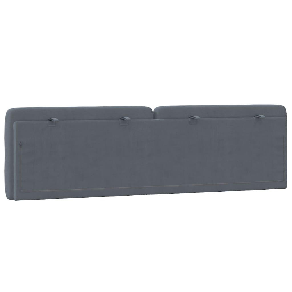 gavlpude 180 cm velour mørkegrå