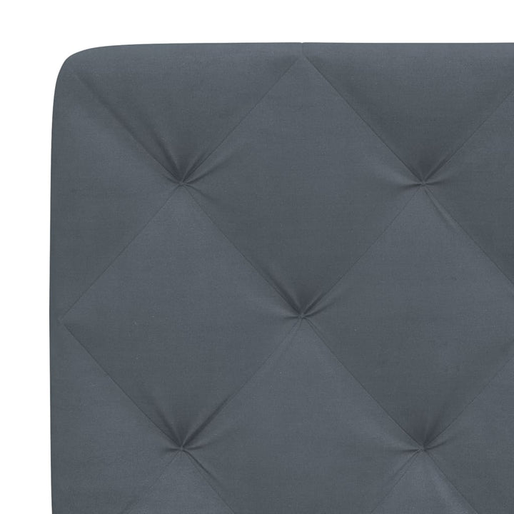 gavlpude 180 cm velour mørkegrå