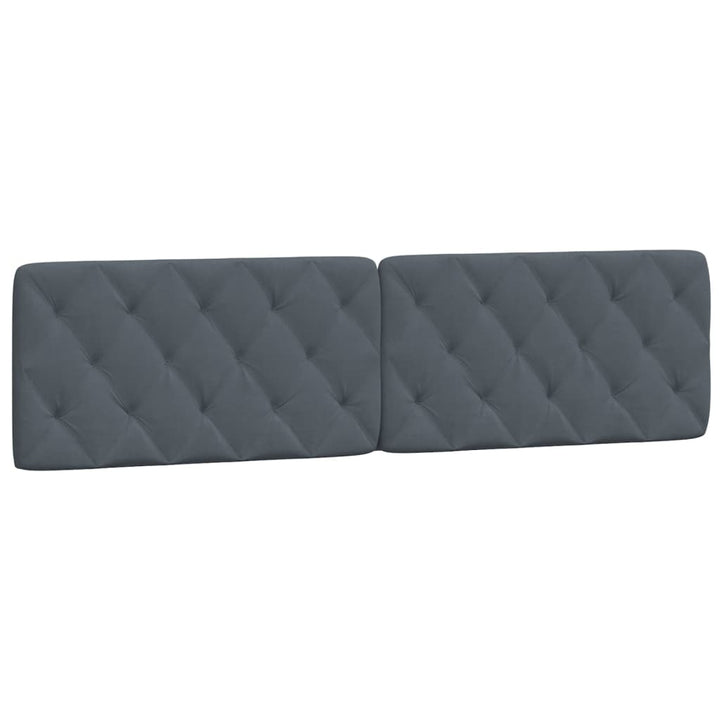 gavlpude 200 cm velour mørkegrå