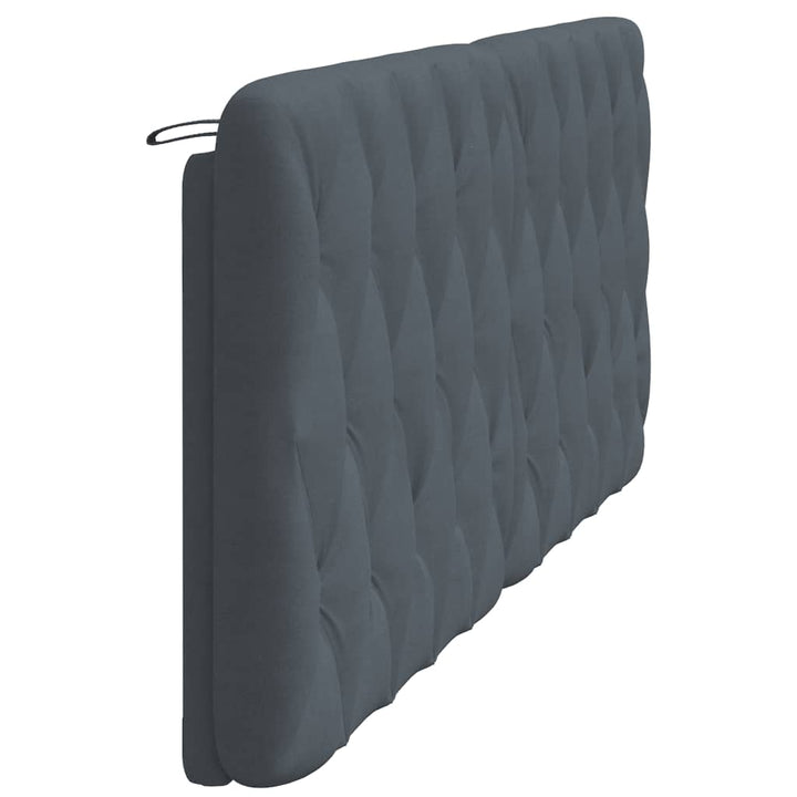 gavlpude 200 cm velour mørkegrå
