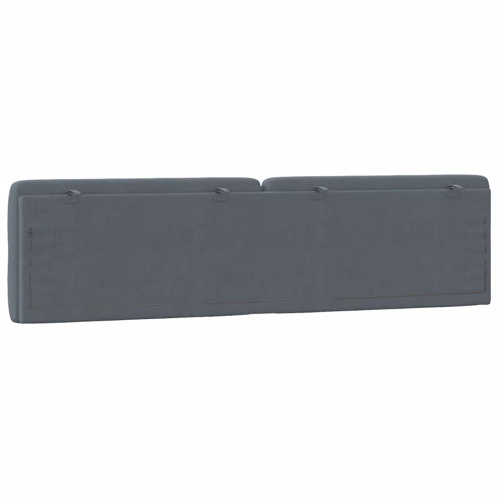 gavlpude 200 cm velour mørkegrå