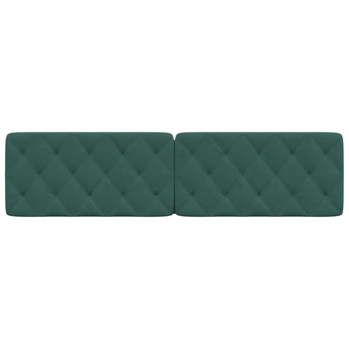 gavlpude 200 cm velour mørkegrøn