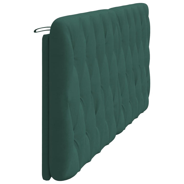 gavlpude 200 cm velour mørkegrøn