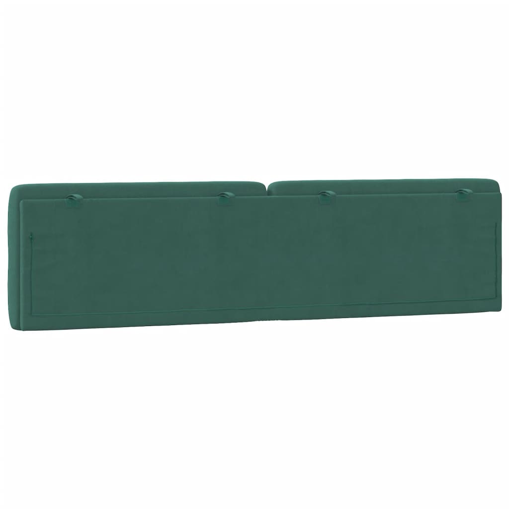 gavlpude 200 cm velour mørkegrøn