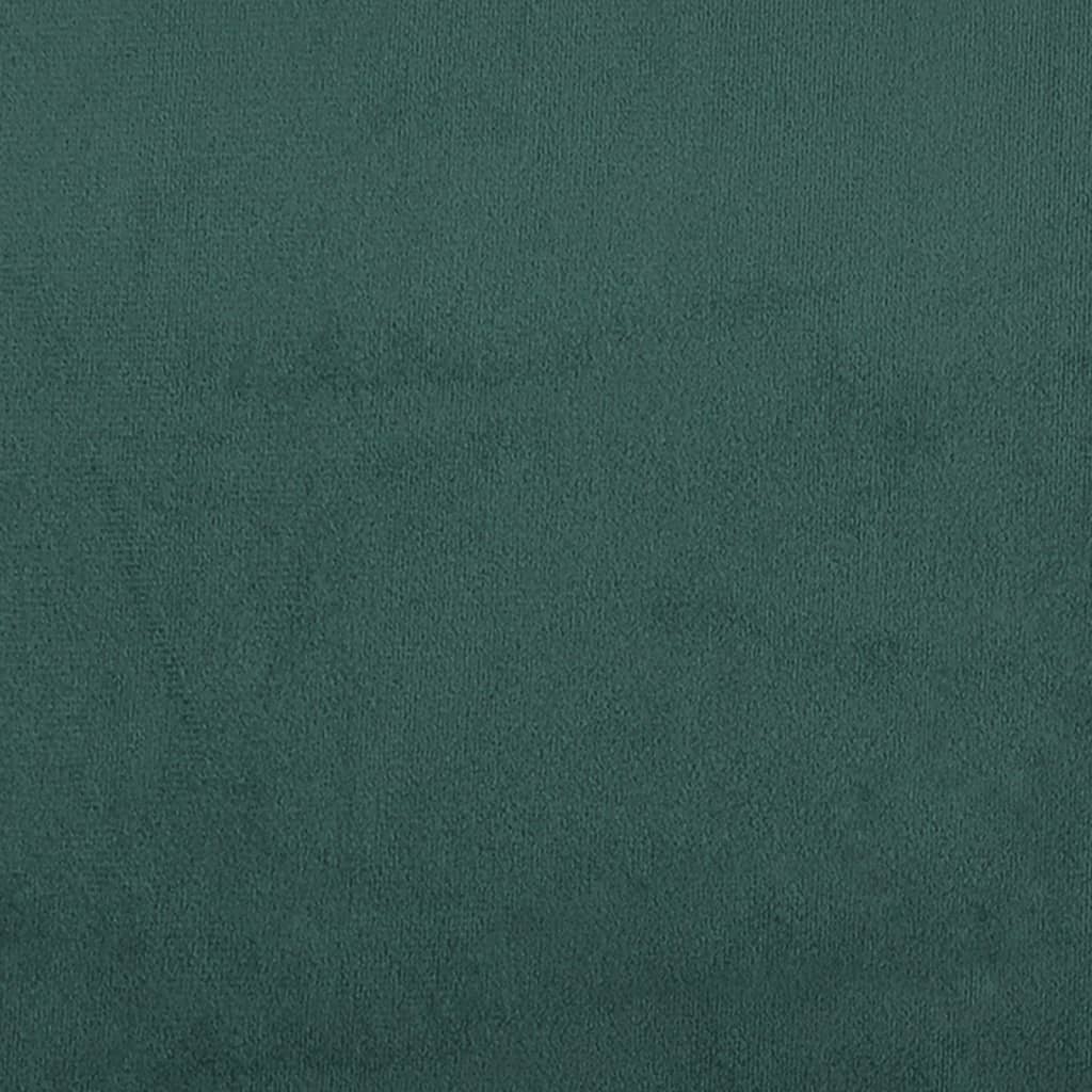 gavlpude 200 cm velour mørkegrøn