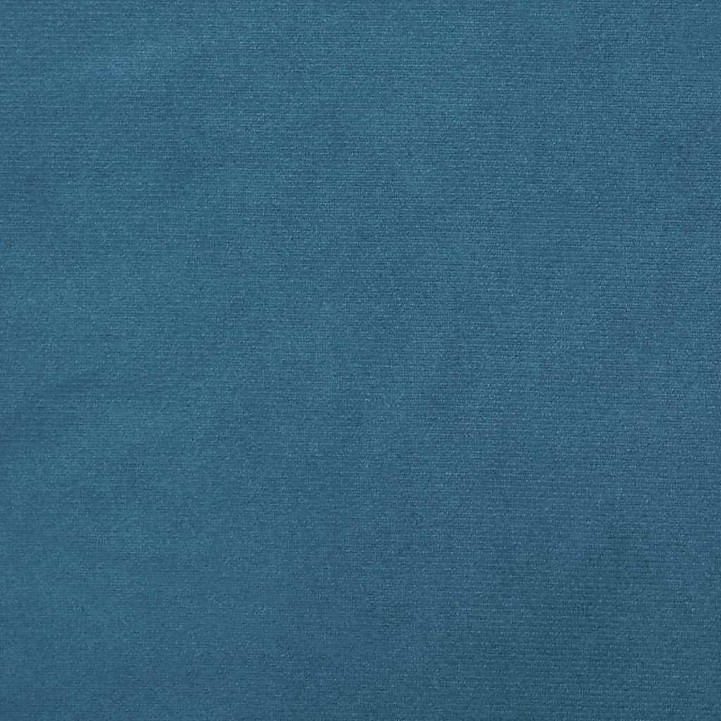 gavlpude 200 cm velour blå