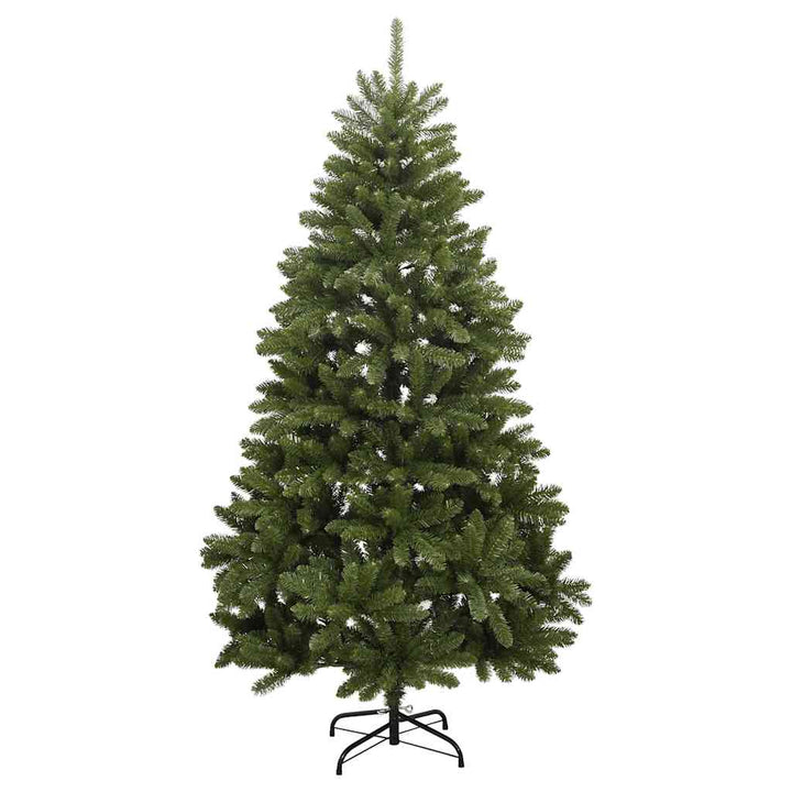 kunstigt juletræ 300 LED'er og kuglesæt hængslet 300 cm