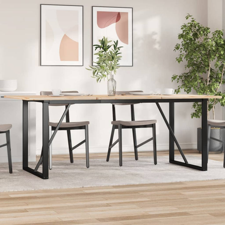 bordben til spisebord 160x80x73 cm O-stel stål