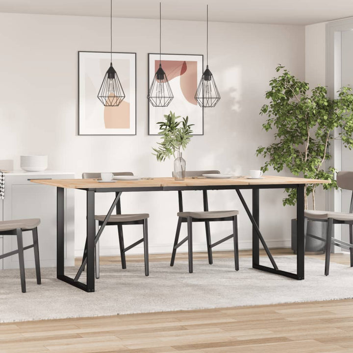 bordben til spisebord 160x80x73 cm O-stel stål