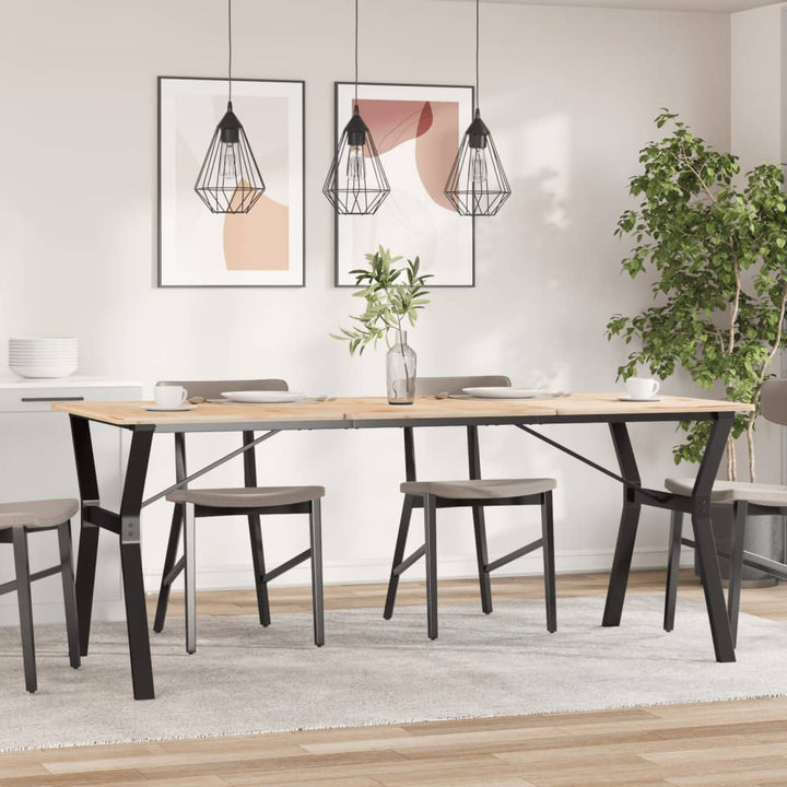 bordben til spisebord 180x80x73 cm Y-stel stål