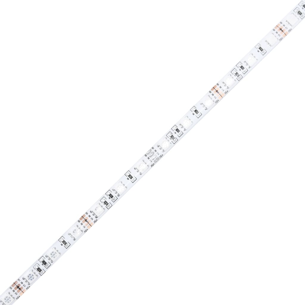 sengeramme med LED-lys 90x200 cm hvid