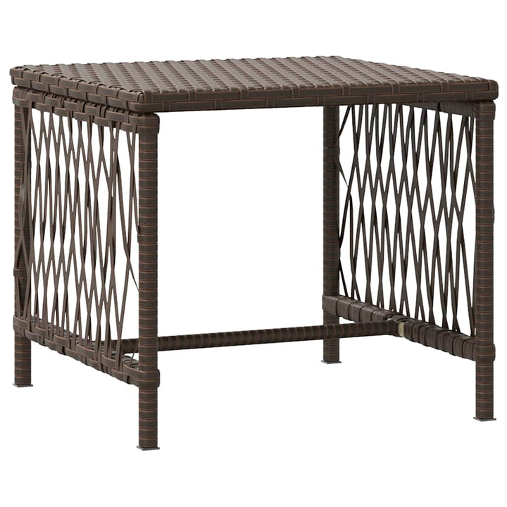 Liggestol med pude 2 pcs Brun 35 x 35 x 32cm polyrattan