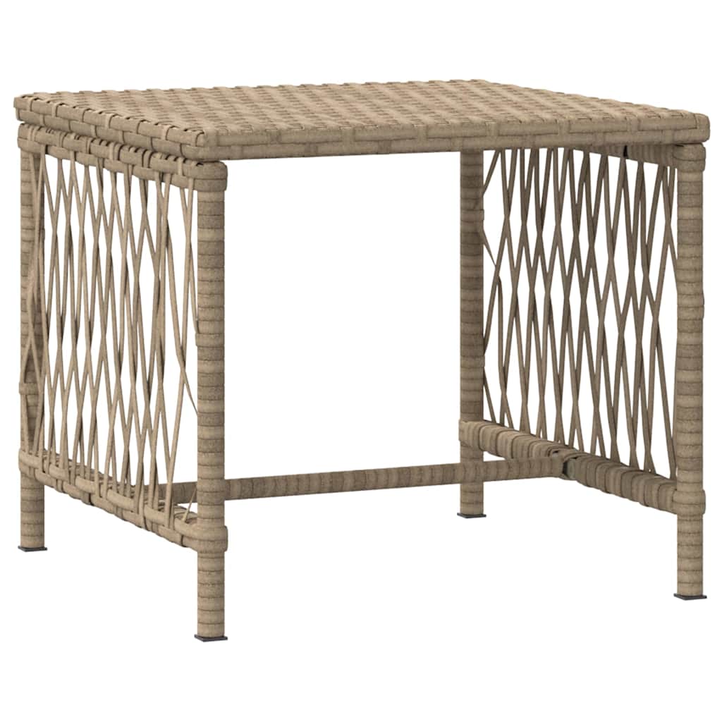 Liggestol med pude 2 pcs Beige 35 x 35 x 32cm polyrattan