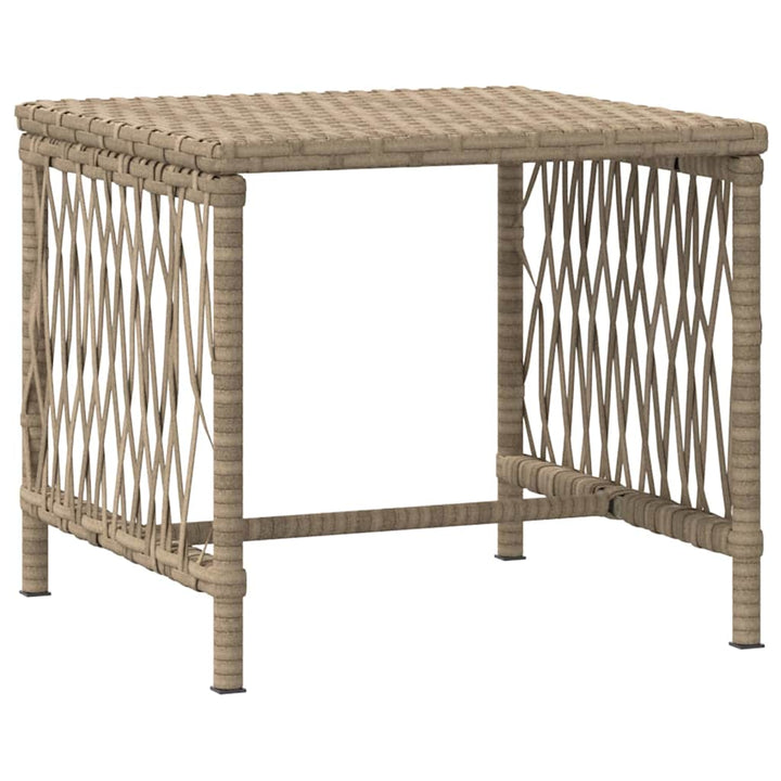 Liggestol med pude 2 pcs Beige 35 x 35 x 32cm polyrattan