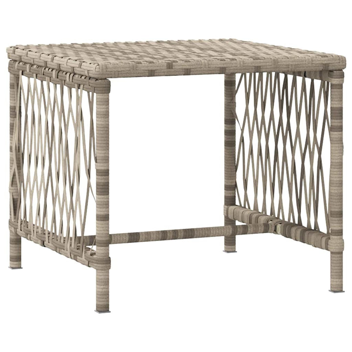 Liggestol med pude 2 pcs Lysegrå 35 x 35 x 32cm polyrattan