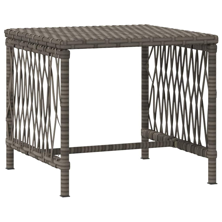 Liggestol med pude 2-person 2 pcs Grå 35 x 35 x 32cm polyrattan