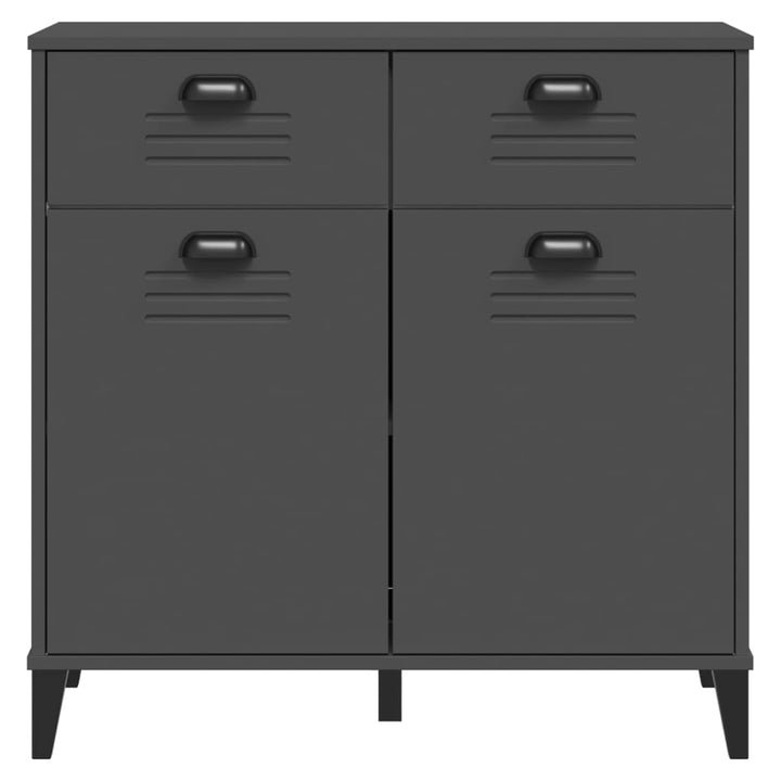 skænk VIKEN 80x40x80 cm konstrueret træ antracitgrå