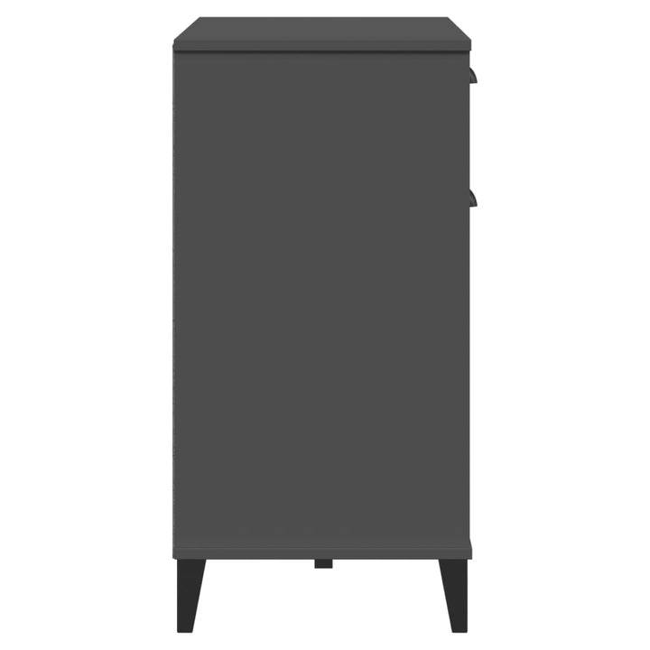 skænk VIKEN 80x40x80 cm konstrueret træ antracitgrå