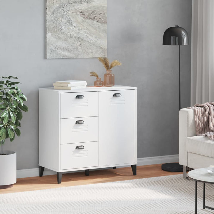 skænk VIKEN 80x40x80 cm konstrueret træ hvid