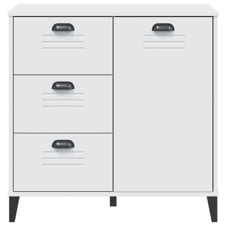 skænk VIKEN 80x40x80 cm konstrueret træ hvid