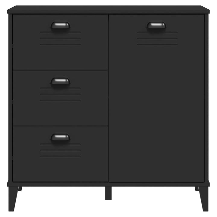 skænk VIKEN 80x40x80 cm konstrueret træ sort