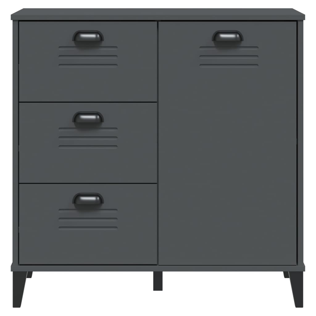 skænk VIKEN 80x40x80 cm konstrueret træ antracitgrå