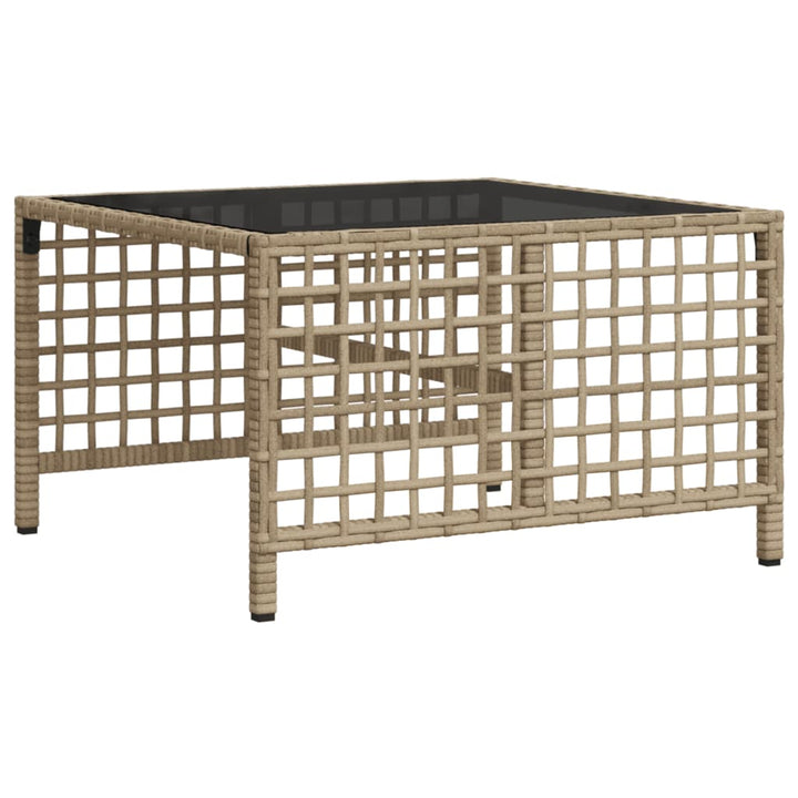 hjørnesofasæt til haven 3 dele med hynder polyrattan beige
